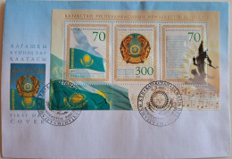 2005..KAZAKHSTAN...FDC WITH MINISHEET..NEW..State Symbols..RARE!!! - Omslagen