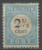 Pays Bas - Netherlands - Niederlande Taxe 1881 Y&T N°T5 - Michel N°P5 (o) - 2,5c Chiffre - Type III - Postage Due