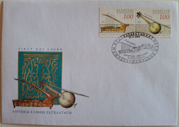 2004..KAZAKHSTAN...FDC WITH  STAMPS...NEW..Traditional Musical Instruments..RARE!!! - Musique