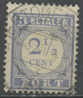 Pays Bas - Netherlands - Niederlande Taxe 1912-22 Y&T N°T46 - Michel N°P46 (o) - 2,5c Chiffre - Postage Due