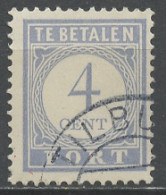 Pays Bas - Netherlands - Niederlande Taxe 1912-22 Y&T N°T48 - Michel N°P48 (o) - 4c Chiffre - Impuestos