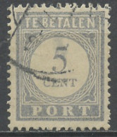 Pays Bas - Netherlands - Niederlande Taxe 1912-22 Y&T N°T51 - Michel N°P51 (o) - 5c Chiffre - Strafportzegels