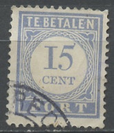 Pays Bas - Netherlands - Niederlande Taxe 1912-22 Y&T N°T57 - Michel N°P54 (o) - 15c Chiffre - Postage Due