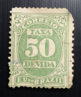 BRESIL 1895 Numeral Stamps Taxa Devida (Timbre D'affranchissement) 50R - Unused Stamps