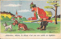 Editeur Jean De Preissac  - Thème Chasse - Attention Médor, La Chasse N'est Pas ................ - Preissac