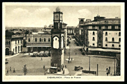 A64  MAROC CPA  CASABLANCA - PLACE DE FRANCE - Colecciones Y Lotes