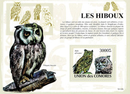 COMOROS 2009 Mi BL 485 OWLS MINT MINIATURE SHEET ** - Comores (1975-...)