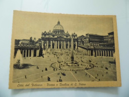 Cartolina  "CITTA' DEL VATICANO Piazza E Basilica Di S. Pietro" - Panoramische Zichten, Meerdere Zichten