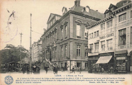 BELGIQUE - Liège - L'Hôtel De Ville - Tabacs Et Cigares - Animé- Carte Postale Ancienne - Liege