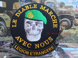 Légion Etrangère - Patch Brodé Hauteur : 100 Mm Largeur : 90 Mm - Ecussons Tissu