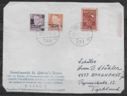 DANEMARK Lettre 1964 Ecole Refugié - Cartas & Documentos