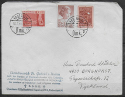 DANEMARK Lettre 1964 Ecole Handicapé Main - Cartas & Documentos