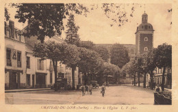 Chateau Du Loir * Place De L'église * Autos * Villageois - Chateau Du Loir