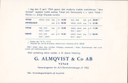 Sweden G. ALMQUIST & Co. Sonderstempel 'Nya Färjeleden Sverige - Polen' YSTAD 1964 FDC Cover M/S 'Jens Kofoed' (3 Scans) - Brieven En Documenten