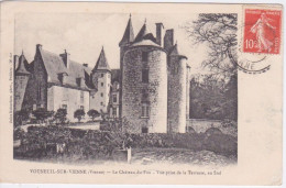 86 - VOUNEUIL SUR VIENNE - CHATEAU DU FOU - VUE PRISE DE LA TERRASSE AU SUD - Vouneuil Sur Vienne