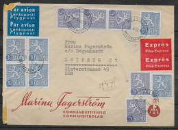 FINLANDE  Lettre 1962 - Storia Postale