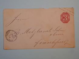 BX8 ALLEMAGNE  WURTENBERG  BELLE  LETTRE    ENTIER  ENV.  1900  STTUTGART A FRANKFURT +AFF. INTERESSANT +++ + - Interi Postali