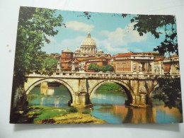 Cartolina Viaggiata "ROMA Lungotevere" 1964 - Fiume Tevere