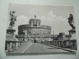 Cartolina Viaggiata "ROMA Ponte E Castel S. Angelo" 1956 - Castel Sant'Angelo