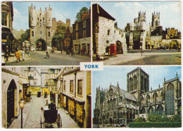 York - Micklegate Bar, Bootham Bar, Castle Museum, York Minster - (England, U.K.) - Phonebox, Horse & Coach - York