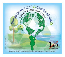 Turkey, Türkei - 2017 - World Environment Day - 1.Mini S/Sheet, Block ** MNH - Unused Stamps