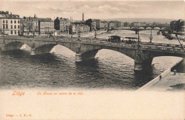 BELGIQUE - Liège - La Meuse Au Centre De La Ville - IPS - Animé - Carte Postale Ancienne - Liege