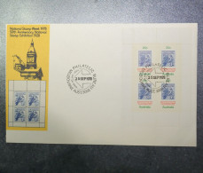 AUSTRALIA  First Day Cover  Stamp Week Block 4 1978  ~~L@@K~~ - Lettres & Documents