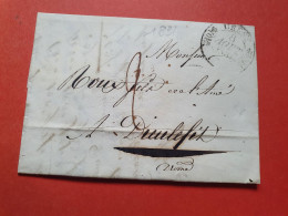 Cad De Crest Avec Doubles Fleurons Sur Lettre Avec Texte Pour Dieulefit En 1831 - Réf 1840 - 1801-1848: Precursores XIX