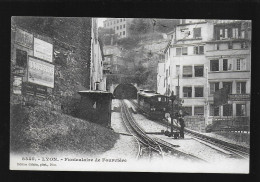 Lyon Funiculaire De Fourvière Chemin De Fer à Crémaillère édit. Giletta N° 8340 Précurseur - Funiculaires