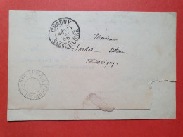 Cachet PP Des Imprimés De Paris Sur Lettre Avec Texte Pour Demigny En 1898 - Réf 1849 - 1877-1920: Semi-Moderne