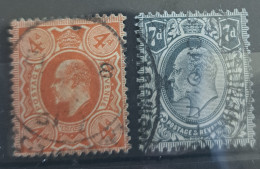 GREAT BRITAIN 1902 - Canceled - Mi 119A, 120A - Usados