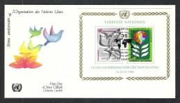 NATIONS UNIES Vienne 1980: FDC "35ème Anniversaire" - FDC