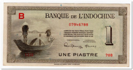 FRENCH INDOCHINA,1 PIASTRE,1945,P.76a,XF - Indochina