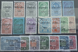 AUSTRIA 1921 - Canceled - ANK 340-359 - Complete Set! - Hochwasser - Usati