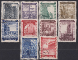 AUSTRIA 1948 - Canceled - ANK 867-876 - Wiederaufbau - Usados