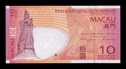 Macao Macau 10 Patacas BNU 2005 Pick 80a Sc Unc - Macau