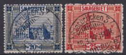 SAARLAND 1922 - Canceled - Mi 88, 89  - Oblitérés