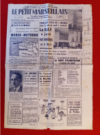 CARTE D ALIMENTATION JOURNAL LE PETIT MARSEILLAIS 1940 MUSSOLINI & VON RIBBENTROP - Le Petit Marseillais