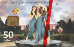 PORTUGAL - CHIP CARD - PORTO 2001 - WOMAN - CHIP INCARD - MINT IN BLISTER - Portugal