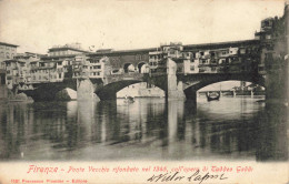 ITALIE - Firenze - Ponte Vecchio Rifondato Nel 1345, Coll'opera Di Taddeo Gaddi - Carte Postale Ancienne - Firenze