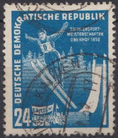 Allemagne DDR 1952 N° 58 Championnat Des Sports D'hiver (H27) - Gebraucht