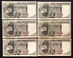 10000 LIRE Del Castagno 03 11 1982 10 Es. LOTTO 4698 - 10.000 Lire