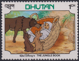 1982 Bhutan ** Mi:BT 781, Yt:BT 568, Disney, Mogli Mit Den Wölfen - Bhoutan