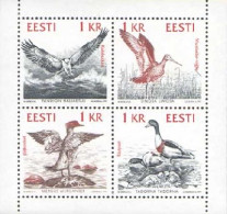 Estonia Estland 1992 Birds Of Baltic Joint Issue With Latvia Lithuania Sweden Block Mint - Blokken & Velletjes