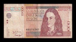 Colombia 10000 Pesos 1995 Pick 444a Bc/+ F/+ - Colombie