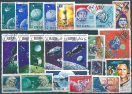 C4746 Space Spacetravel Satellite Astronaut Planet Flag 1xSet+18xStamp Used  Lot#574 - Colecciones
