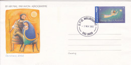 Australia, 2002, Aerogram Christmas, - Postal Stationery