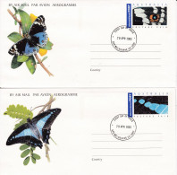 Australia, 2003, Aerogram Butterflies (5)) - Postwaardestukken