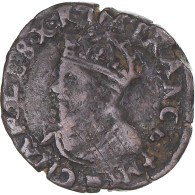 Monnaie, France, Charles X, Double Tournois, 1590, Dijon, TB, Cuivre - 1589-1610 Henry IV The Great