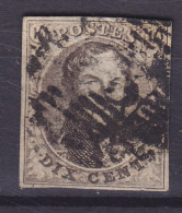 Belgium 1851 Mi. 3, Leopold I. INVERTED Watermark (2 Scans) - 1849-1850 Medallones (3/5)